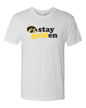 Iowa Hawkeyes Premium Tri-Blend Tee Shirt - Stay Golden