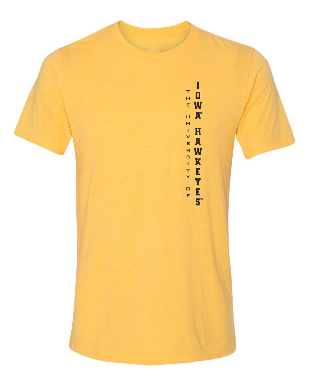 Iowa Hawkeyes Premium Tri-Blend Tee Shirt - Vert University of Iowa Hawkeyes