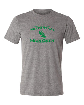 North Texas Mean Green Premium Tri-Blend Tee Shirt - North Texas Arch Primary Logo