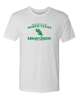 North Texas Mean Green Premium Tri-Blend Tee Shirt - North Texas Arch Primary Logo