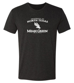 North Texas Mean Green Premium Tri-Blend Tee Shirt - UNT Arch Primary Logo