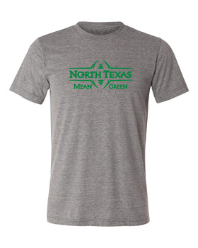 North Texas Mean Green Premium Tri-Blend Tee Shirt - North Texas Football Laces