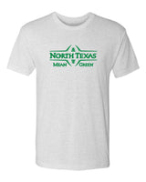 North Texas Mean Green Premium Tri-Blend Tee Shirt - North Texas Football Laces