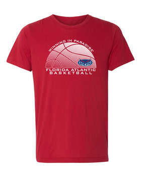 Florida Atlantic Owls Premium Tri-Blend Tee Shirt - FAU Basketball