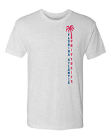 Florida Atlantic Owls Premium Tri-Blend Tee Shirt - FAU Vertical Palm Tree