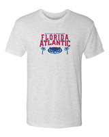 Florida Atlantic Owls Premium Tri-Blend Tee Shirt - FAU Logo Winning in Paradise