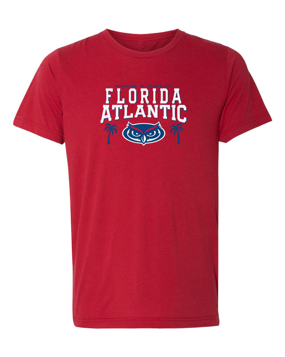 Florida Atlantic Owls Premium Tri-Blend Tee Shirt - FAU Owls Winning in Paradise