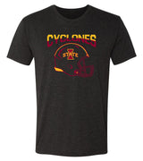 Iowa State Cyclones Premium Tri-Blend Tee Shirt - ISU Cyclones Football Helmet