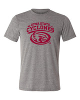 Iowa State Cyclones Premium Tri-Blend Tee Shirt - Cy The ISU Cyclones Mascot Swirl