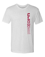 Iowa State Cyclones Premium Tri-Blend Tee Shirt - Vertical Clones Fade