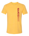 Iowa State Cyclones Premium Tri-Blend Tee Shirt - Vertical Clones Fade