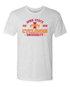 Iowa State Cyclones Premium Tri-Blend Tee Shirt - Arch Iowa State 1858