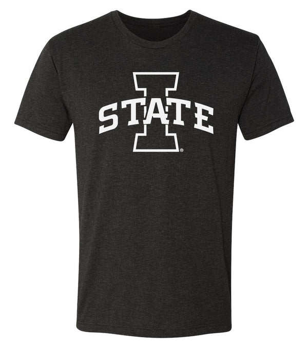 Iowa State Cyclones Premium Tri-Blend Tee Shirt - I-State Primary Logo Blackout