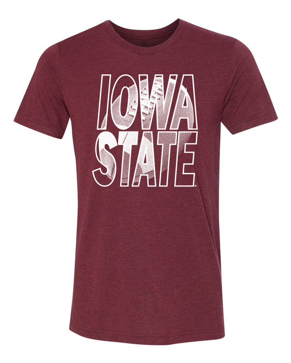 Iowa State Cyclones Premium Tri-Blend Tee Shirt - Iowa State Football Image