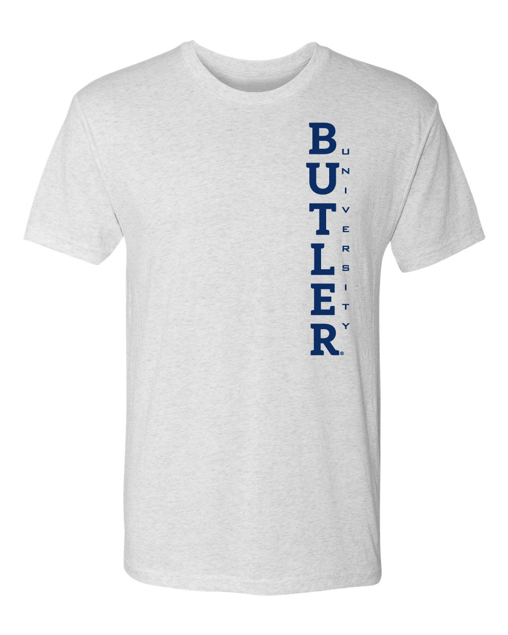Butler Bulldogs Premium Tri-Blend Tee Shirt - Vertical Butler University