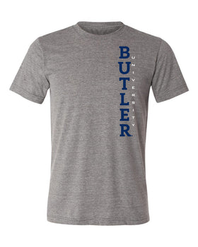 Butler Bulldogs Premium Tri-Blend Tee Shirt - Vertical Butler University