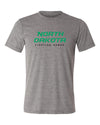 North Dakota Fighting Hawks Premium Tri-Blend Tee Shirt - Official Stacked UND Word Mark