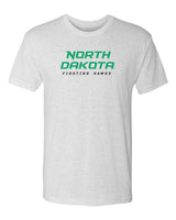 North Dakota Fighting Hawks Premium Tri-Blend Tee Shirt - Official Stacked UND Word Mark