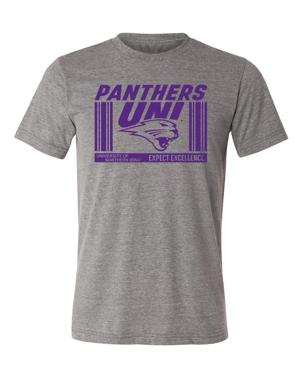 Northern Iowa Panthers Premium Tri-Blend Tee Shirt - UNI Expect Excellence