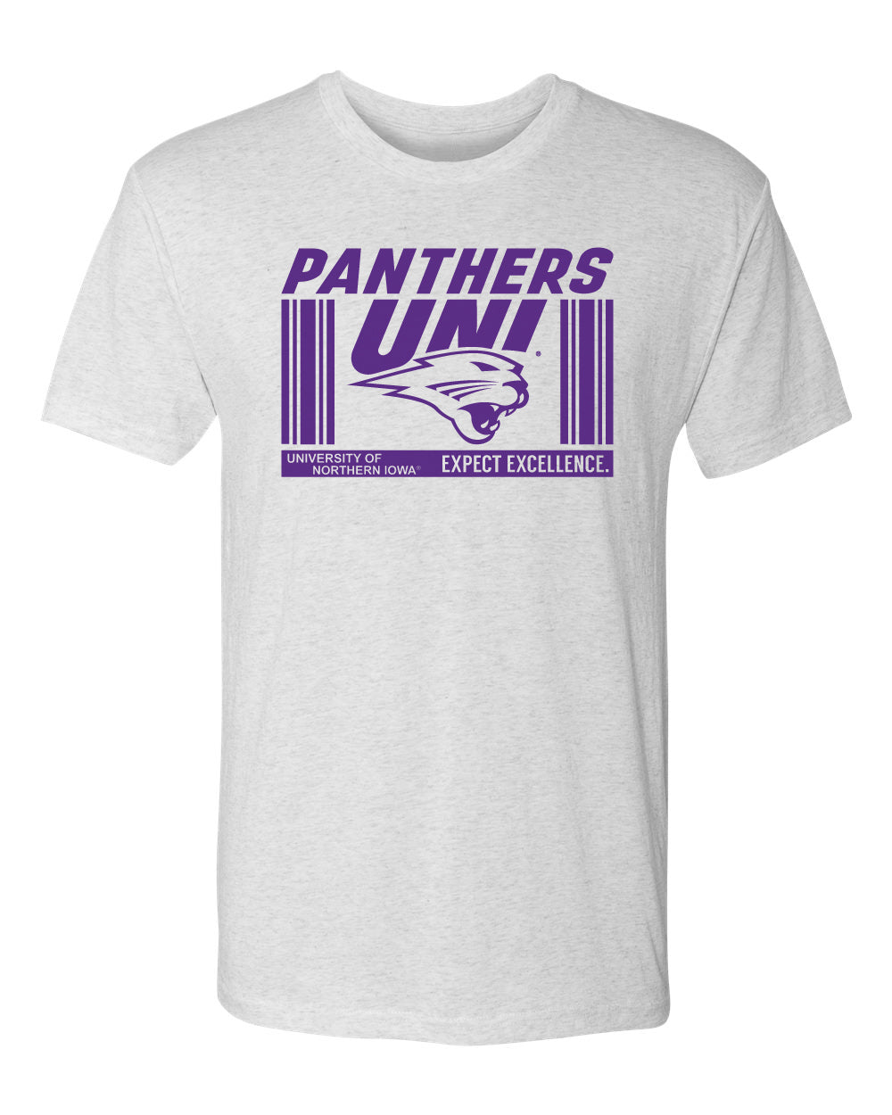 Northern Iowa Panthers Premium Tri-Blend Tee Shirt - UNI Expect Excellence
