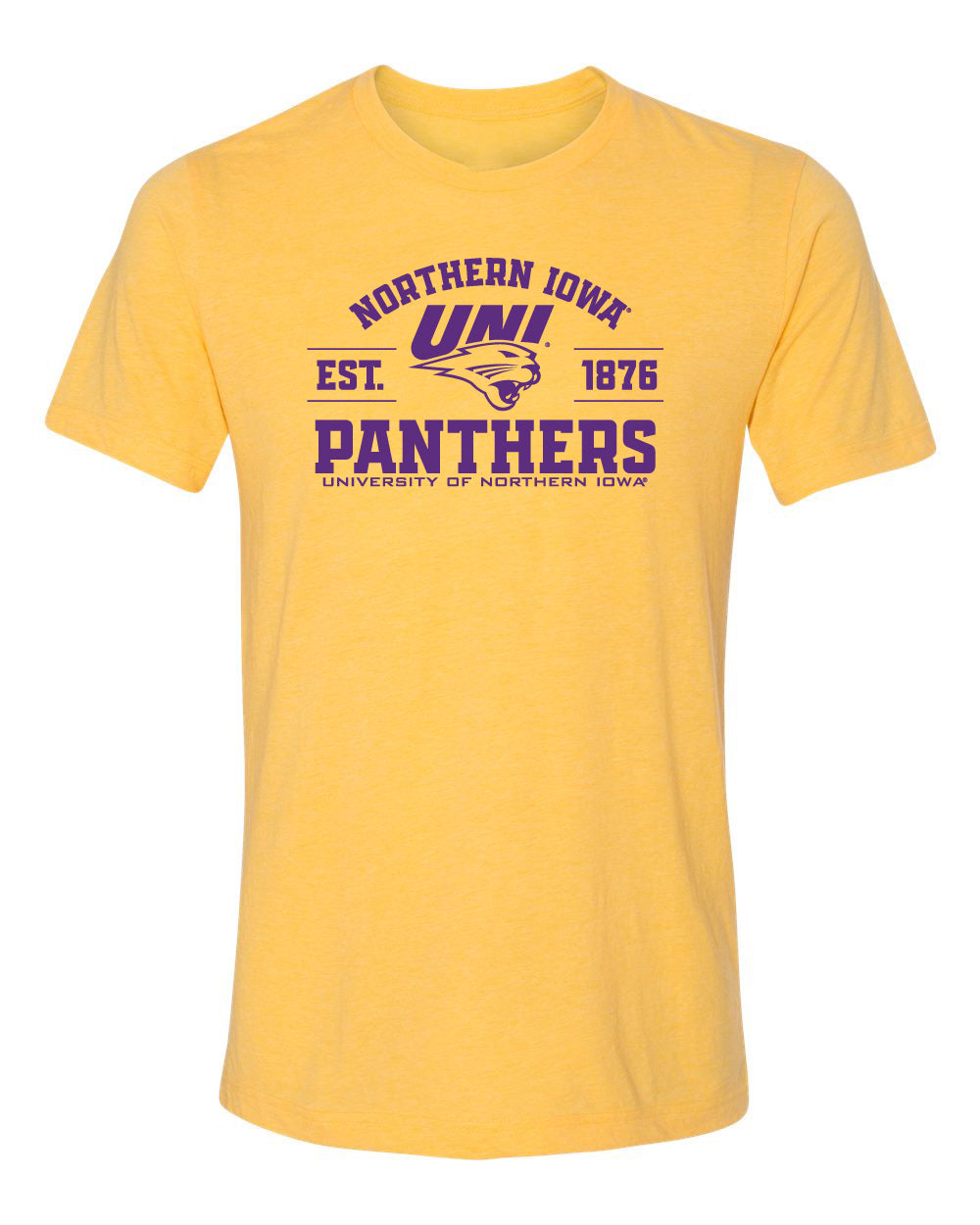 Northern Iowa Panthers Premium Tri-Blend Tee Shirt - UNI Established 1876