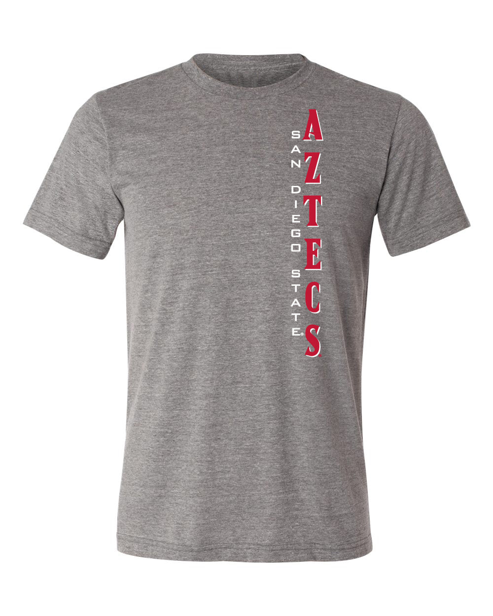 San Diego State Aztecs Premium Tri-Blend Tee Shirt - Vertical SDSU Aztecs