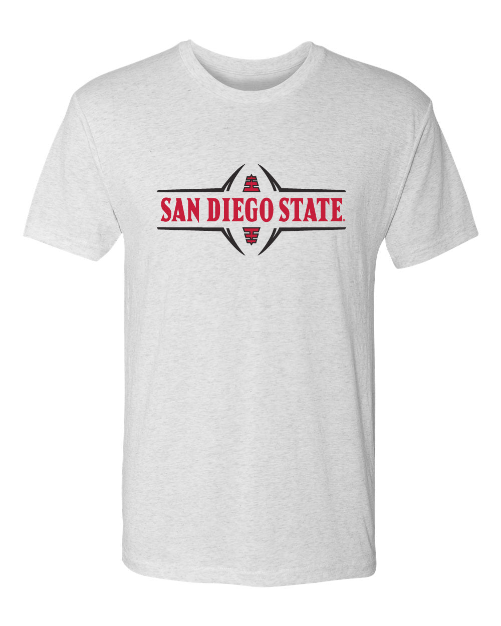 San Diego State Aztecs Premium Tri-Blend Tee Shirt - Football Laces