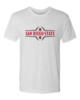 San Diego State Aztecs Premium Tri-Blend Tee Shirt - Football Laces