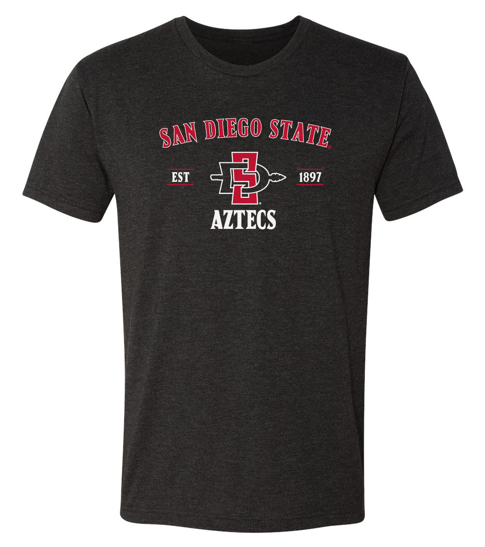 San Diego State Aztecs Premium Tri-Blend Tee Shirt - SDSU Primary Logo
