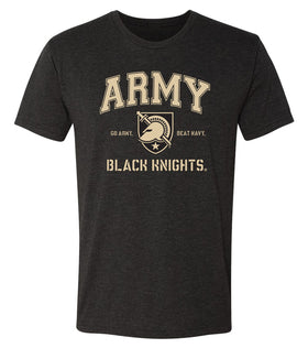 Army Black Knights Premium Tri-Blend Tee Shirt - Army Arch Primary Logo