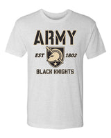 Army Black Knights Premium Tri-Blend Tee Shirt - Army West Point Established 1802