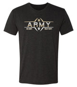 Army Black Knights Premium Tri-Blend Tee Shirt - Army Football Laces