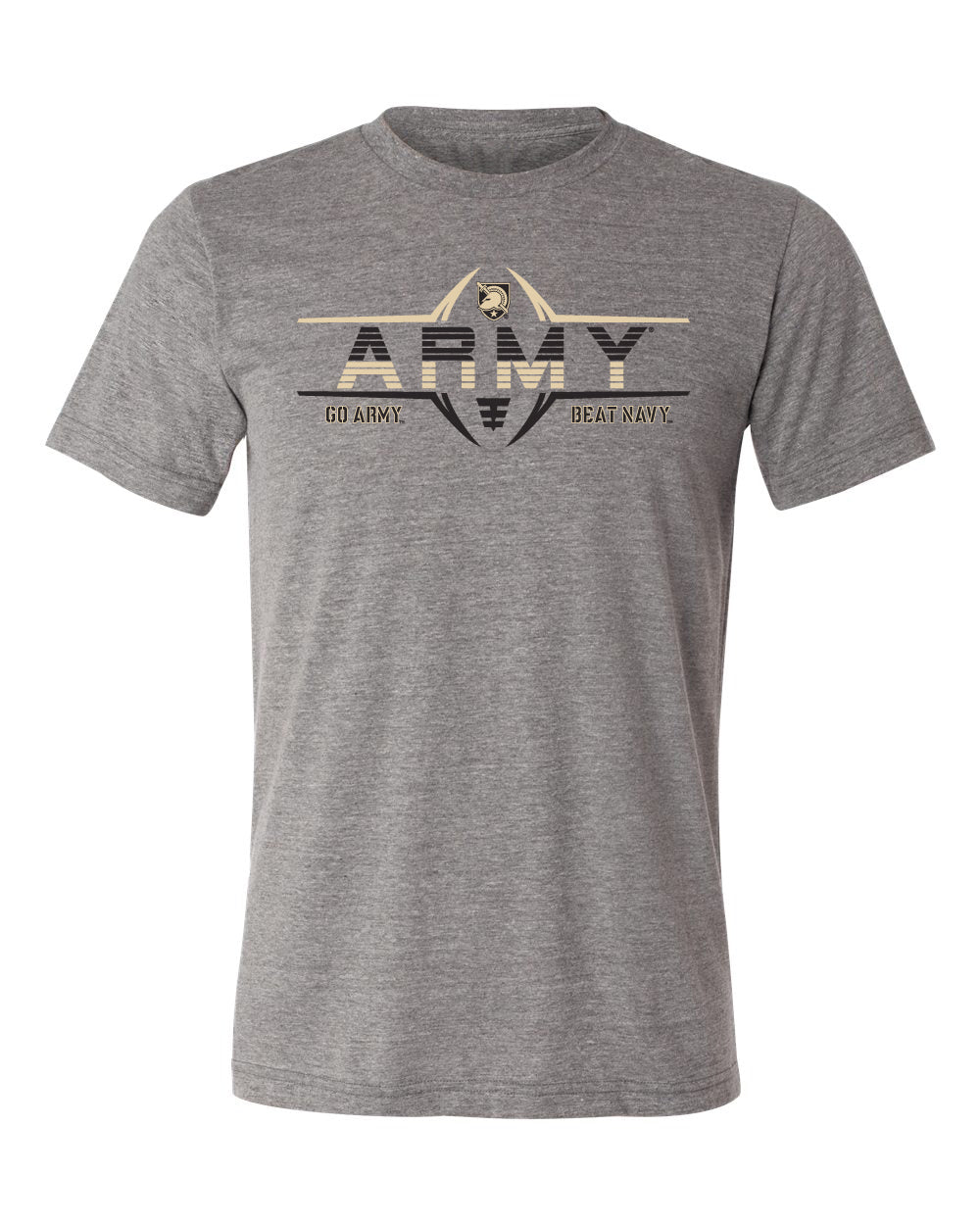 Army Black Knights Premium Tri-Blend Tee Shirt - Army Football Laces