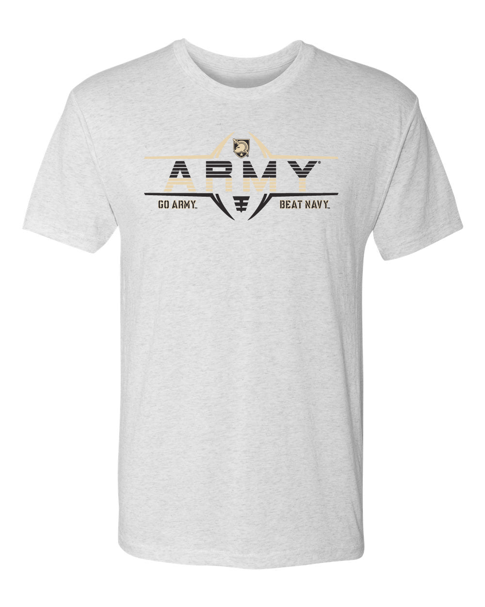 Army Black Knights Premium Tri-Blend Tee Shirt - Army Football Laces