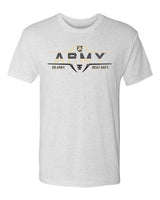 Army Black Knights Premium Tri-Blend Tee Shirt - Army Football Laces