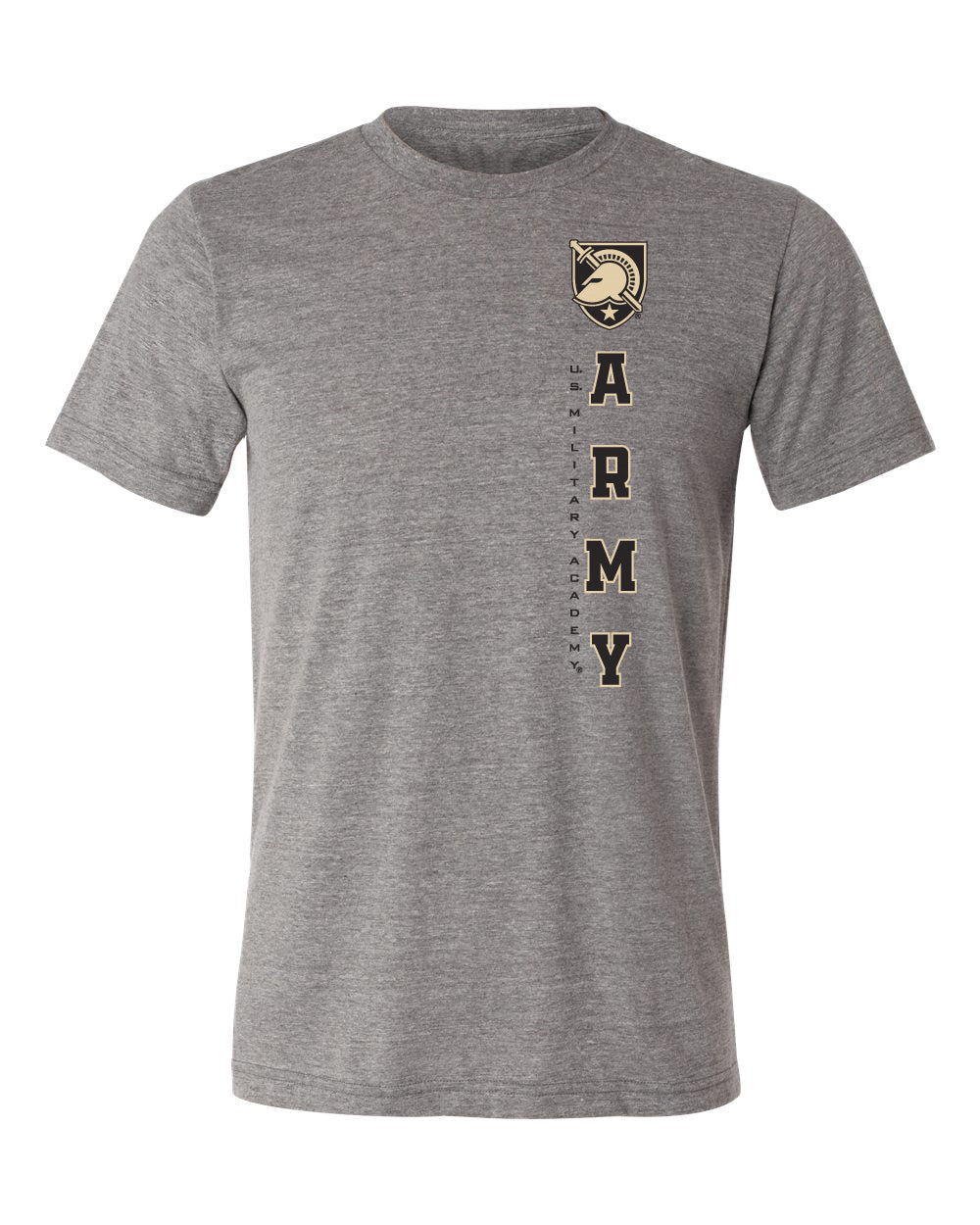 Army Black Knights Premium Tri-Blend Tee Shirt - Vertical United States Military Academy