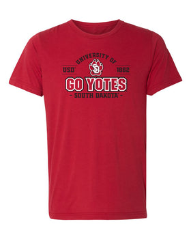 South Dakota Coyotes Premium Tri-Blend Tee Shirt - USD 1862 GO YOTES