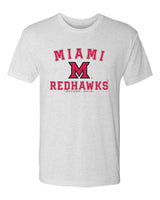 Miami University RedHawks Premium Tri-Blend Tee Shirt - Miami of Ohio Primary Logo