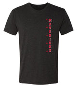 Omaha Mavericks Premium Tri-Blend Tee Shirt - Vertical UNO Mavericks