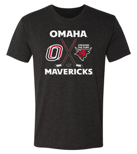 Omaha Mavericks Premium Tri-Blend Tee Shirt - Omaha Hockey