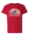 Kansas Jayhawks Premium Tri-Blend Tee Shirt - Kansas Basketball Primary Logo