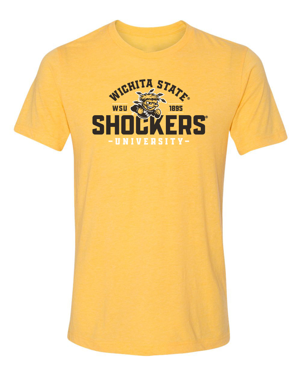 Wichita State Shockers Premium Tri-Blend Tee Shirt - Arc Wichita State Shockers
