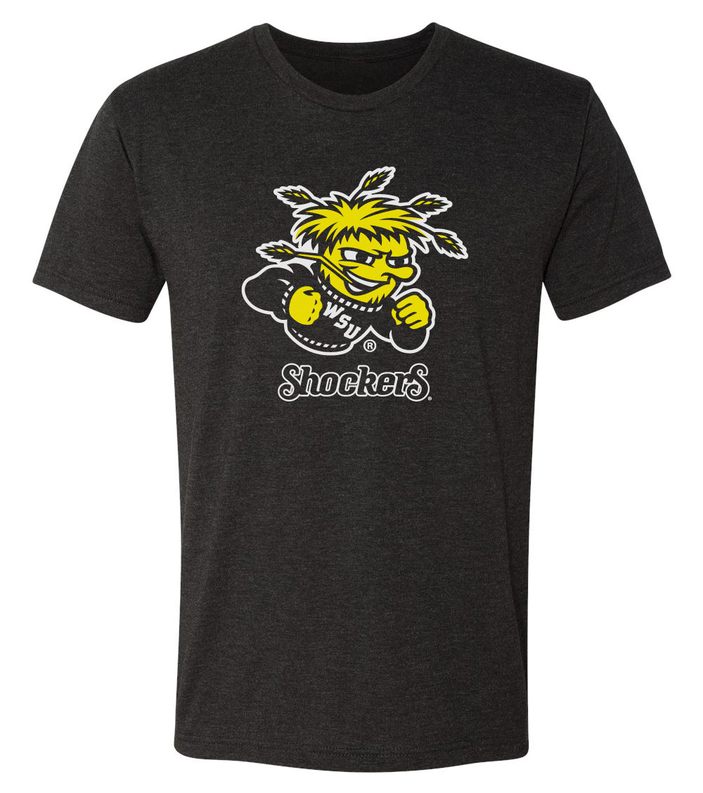 Wichita State Shockers Premium Tri-Blend Tee Shirt - Wu Shock Shockers