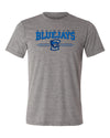 Creighton Bluejays Premium Tri-Blend Tee Shirt - 3 Stripe Primary Logo