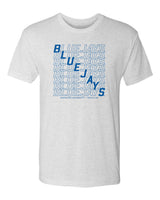Creighton Bluejays Premium Tri-Blend Tee Shirt - Bluejays Diagonal Echo