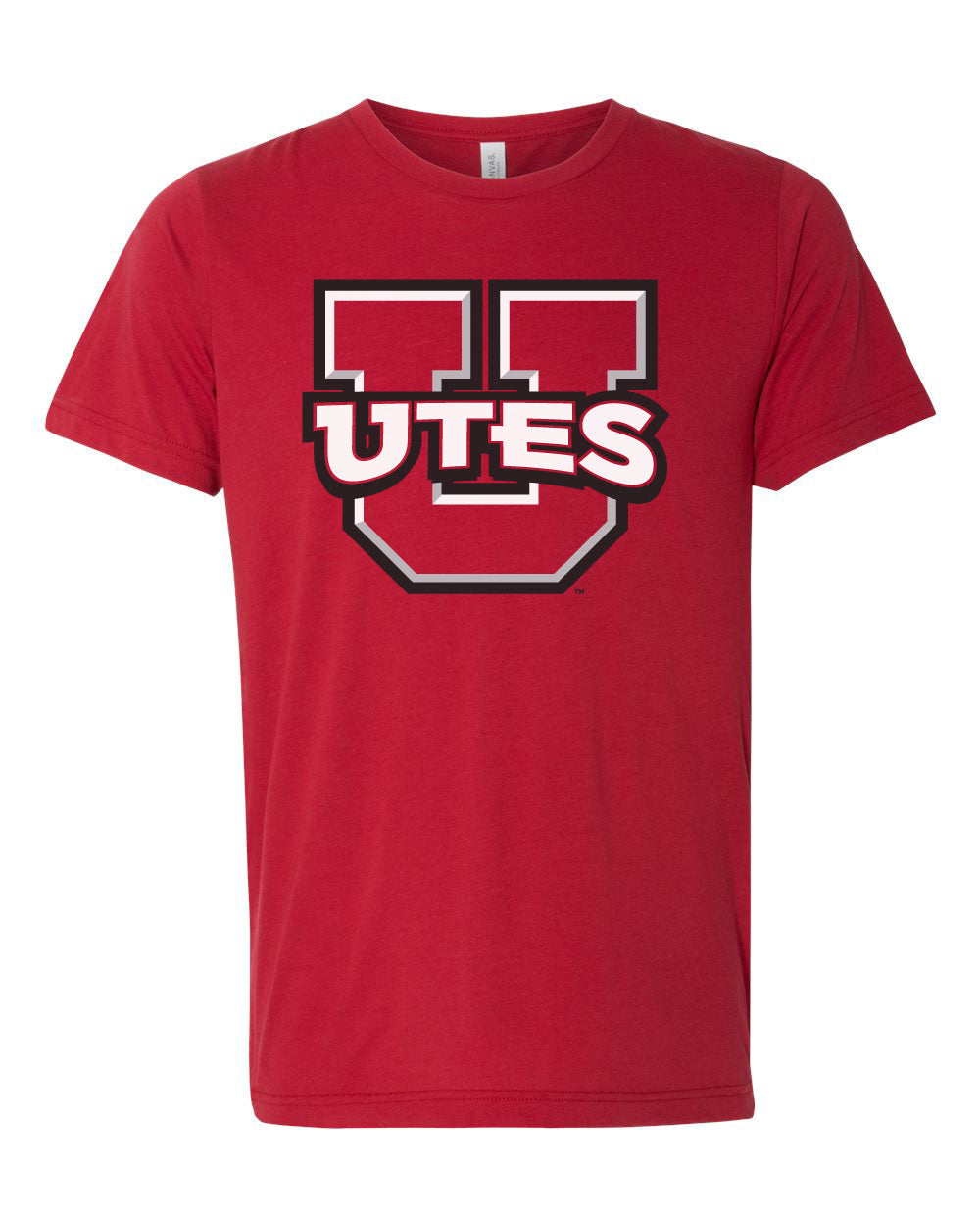 Utah Utes Premium Tri-Blend Tee Shirt - Block U Utes Logo