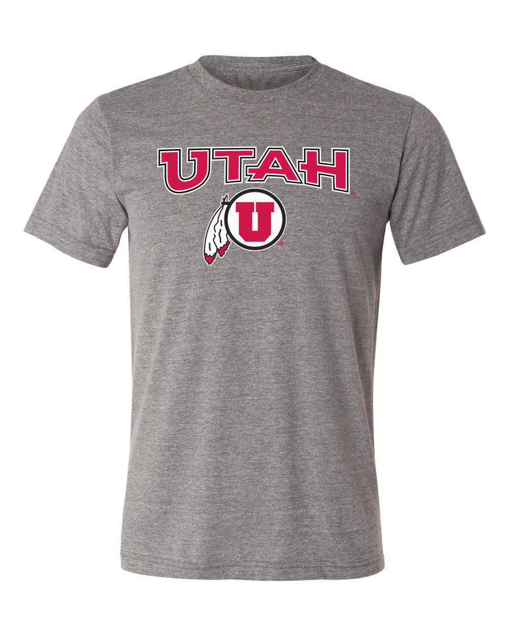 Utah Utes Premium Tri-Blend Tee Shirt - Circle & Feather Logo