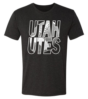 Utah Utes Premium Tri-Blend Tee Shirt - Utah Utes Football Image