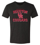Houston Cougars Premium Tri-Blend Tee Shirt - University of Houston UH Cougars Arch