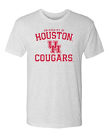 Houston Cougars Premium Tri-Blend Tee Shirt - University of Houston UH Cougars Arch